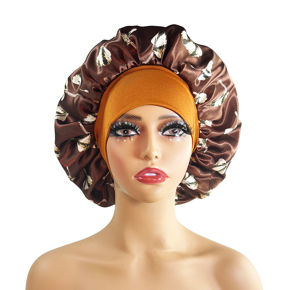Wholesale Wide Brimmed Satin Nightcaps